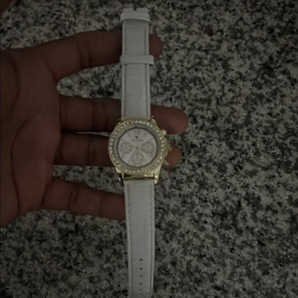 Bell & Ross White and Gold Chronograph Watch with Crystal Bezel main image 12